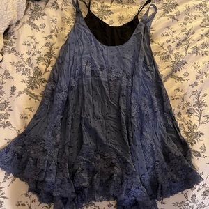 Flowy blue free people dress, worn but no damage to the clothing
